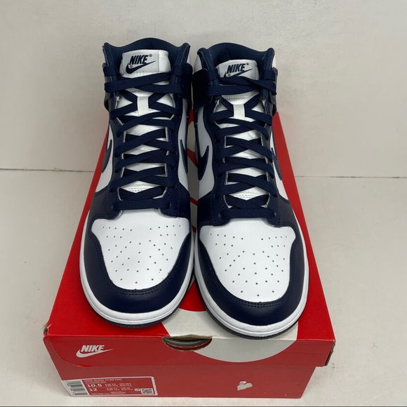 Nike Dunk High Retro “Midnight Navy” NEW 2021 - Picture 2 of 4